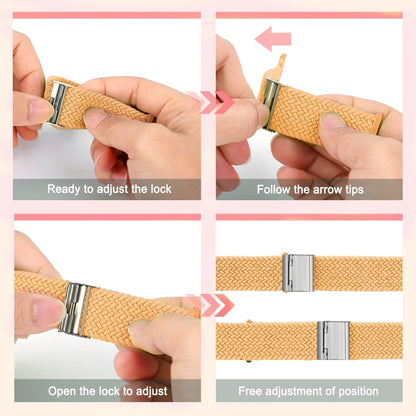 Braided + Stainless Steel Replacement Watchbands For Apple Watch Series 6 & SE & 5 & 4 40mm / 3 & 2 & 1 38mm, For Apple Watch Series 8&7 41mm / SE 2&6&SE&5&4 40mm / 3&2&1 38mm, For Apple Watch Series 7 41mm / 6 & SE & 5 & 4 40mm                        ...