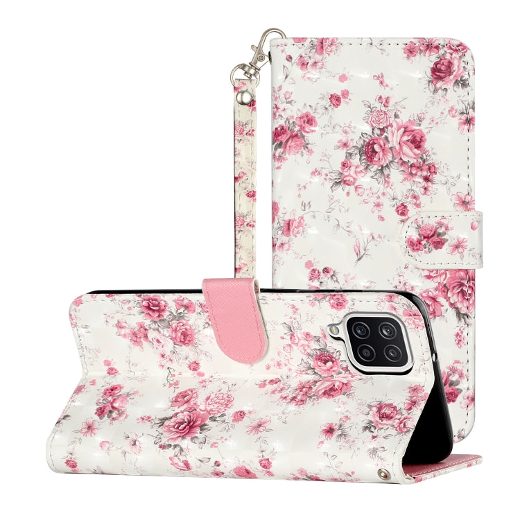 3D Pattern Horizontal Flip Leather Case with Holder & Card Slots & Wallet, For Samsung Galaxy A02s, For Samsung Galaxy A12, For Samsung Galaxy M31