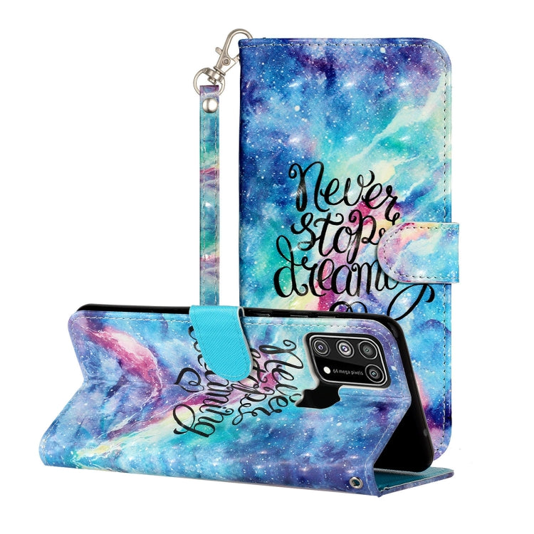 3D Pattern Horizontal Flip Leather Case with Holder & Card Slots & Wallet, For Samsung Galaxy A02s, For Samsung Galaxy A12, For Samsung Galaxy M31
