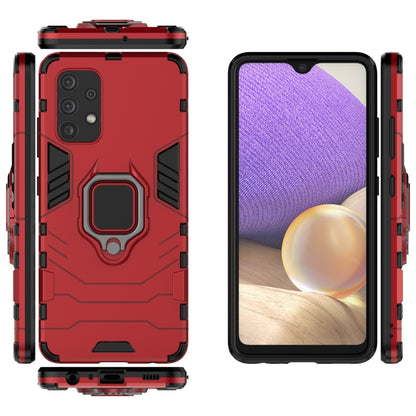 PC + TPU Shockproof Protective Case with Magnetic Ring Holder, For Samsung Galaxy A32 4G