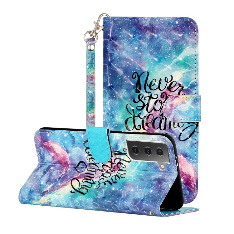 3D Pattern Horizontal Flip Leather Case with Holder & Card Slots & Wallet & Lanyard, For Samsung Galaxy S21 5G, For Samsung Galaxy S21+ 5G, For Samsung Galaxy S21 Ultra 5G