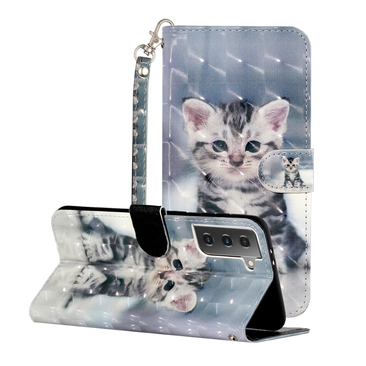 3D Pattern Horizontal Flip Leather Case with Holder & Card Slots & Wallet & Lanyard, For Samsung Galaxy S21 5G, For Samsung Galaxy S21+ 5G, For Samsung Galaxy S21 Ultra 5G