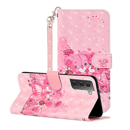 3D Pattern Horizontal Flip Leather Case with Holder & Card Slots & Wallet & Lanyard, For Samsung Galaxy S21 5G, For Samsung Galaxy S21+ 5G, For Samsung Galaxy S21 Ultra 5G