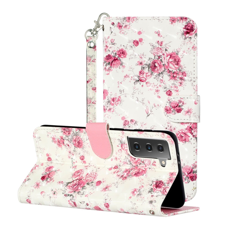 3D Pattern Horizontal Flip Leather Case with Holder & Card Slots & Wallet & Lanyard, For Samsung Galaxy S21 5G, For Samsung Galaxy S21+ 5G, For Samsung Galaxy S21 Ultra 5G