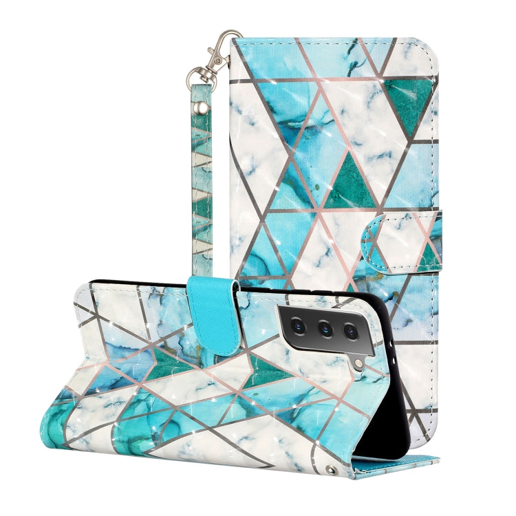 3D Pattern Horizontal Flip Leather Case with Holder & Card Slots & Wallet & Lanyard, For Samsung Galaxy S21 5G, For Samsung Galaxy S21+ 5G, For Samsung Galaxy S21 Ultra 5G