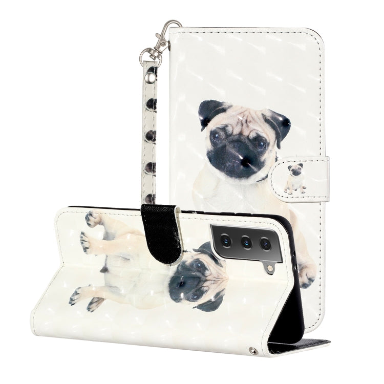 3D Pattern Horizontal Flip Leather Case with Holder & Card Slots & Wallet & Lanyard, For Samsung Galaxy S21 5G, For Samsung Galaxy S21+ 5G, For Samsung Galaxy S21 Ultra 5G