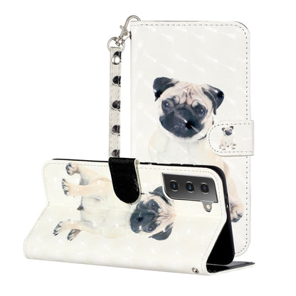3D Pattern Horizontal Flip Leather Case with Holder & Card Slots & Wallet & Lanyard, For Samsung Galaxy S21 5G, For Samsung Galaxy S21+ 5G, For Samsung Galaxy S21 Ultra 5G