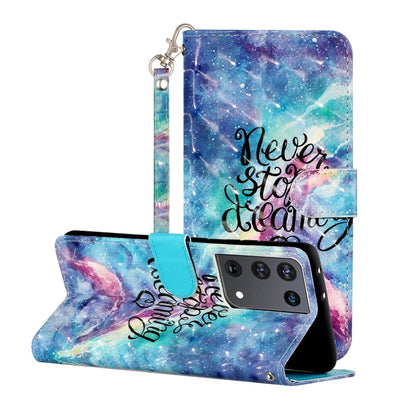 3D Pattern Horizontal Flip Leather Case with Holder & Card Slots & Wallet & Lanyard, For Samsung Galaxy S21 5G, For Samsung Galaxy S21+ 5G, For Samsung Galaxy S21 Ultra 5G