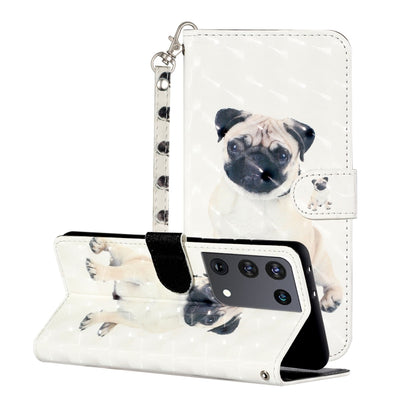 3D Pattern Horizontal Flip Leather Case with Holder & Card Slots & Wallet & Lanyard, For Samsung Galaxy S21 5G, For Samsung Galaxy S21+ 5G, For Samsung Galaxy S21 Ultra 5G