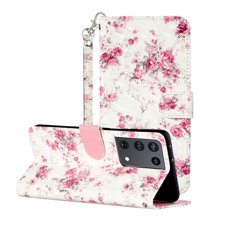 3D Pattern Horizontal Flip Leather Case with Holder & Card Slots & Wallet & Lanyard, For Samsung Galaxy S21 5G, For Samsung Galaxy S21+ 5G, For Samsung Galaxy S21 Ultra 5G