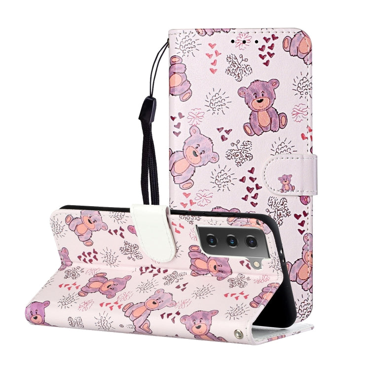 Oil Embossed Coloured Drawing Pattern Horizontal Flip PU Leather Case with Holder & Card Slots & Wallet & Lanyard, For Samsung Galaxy S21 5G, For Samsung Galaxy S21+ 5G, For Samsung Galaxy S21 Ultra 5G