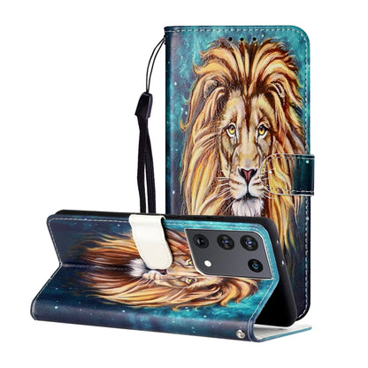 Oil Embossed Coloured Drawing Pattern Horizontal Flip PU Leather Case with Holder & Card Slots & Wallet & Lanyard, For Samsung Galaxy S21 5G, For Samsung Galaxy S21+ 5G, For Samsung Galaxy S21 Ultra 5G