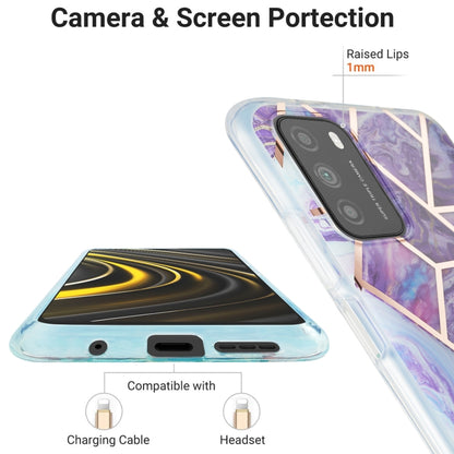 3D Electroplating Marble Pattern TPU Protective Case, For Xiaomi Poco M3 / Note 9 4G / Redmi 9 Power, For Samsung Galaxy A12, For Samsung Galaxy A32 5G, For Samsung Galaxy A52 5G / 4G, For Samsung Galaxy A72 5G / 4G, For Samsung Galaxy A52 5G / 4GG