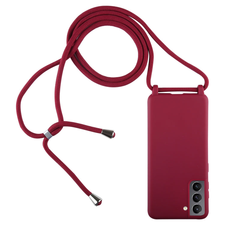 Candy Colors TPU Protective Case with Lanyard, For Samsung Galaxy S21+ 5G, For Samsung Galaxy S21 5G, For Samsung Galaxy S21 Ultra 5G