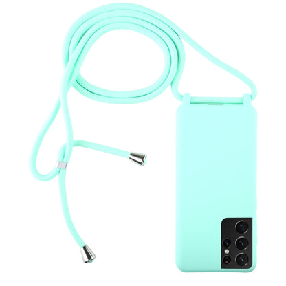 Candy Colors TPU Protective Case with Lanyard, For Samsung Galaxy S21+ 5G, For Samsung Galaxy S21 5G, For Samsung Galaxy S21 Ultra 5G