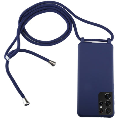 Candy Colors TPU Protective Case with Lanyard, For Samsung Galaxy S21+ 5G, For Samsung Galaxy S21 5G, For Samsung Galaxy S21 Ultra 5G