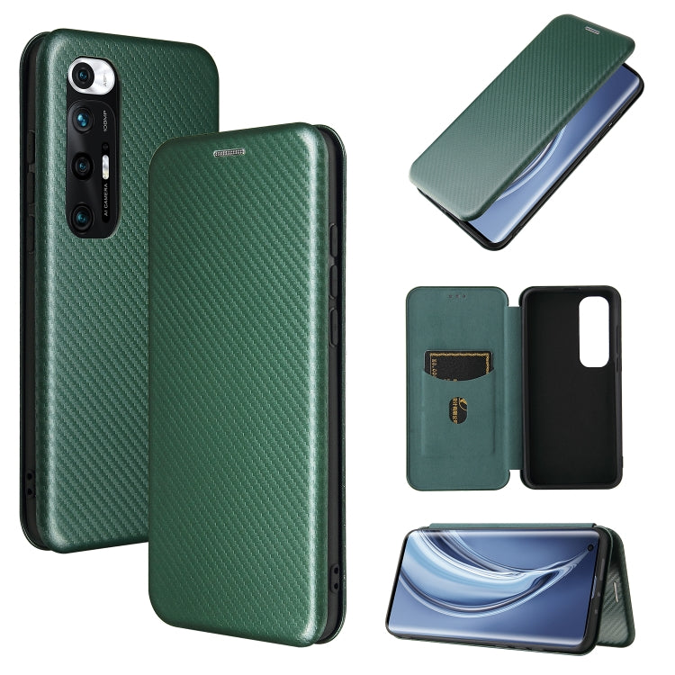 Carbon Fiber Texture Magnetic Horizontal Flip TPU + PC + PU Leather Case with Card Slot, For Samsung Galaxy Xcover 5, For Xiaomi Mi 10S