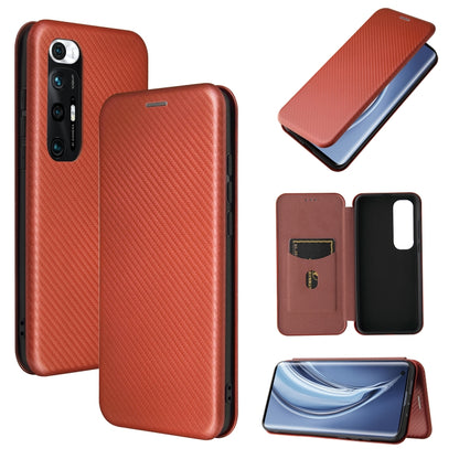 Carbon Fiber Texture Magnetic Horizontal Flip TPU + PC + PU Leather Case with Card Slot, For Samsung Galaxy Xcover 5, For Xiaomi Mi 10S