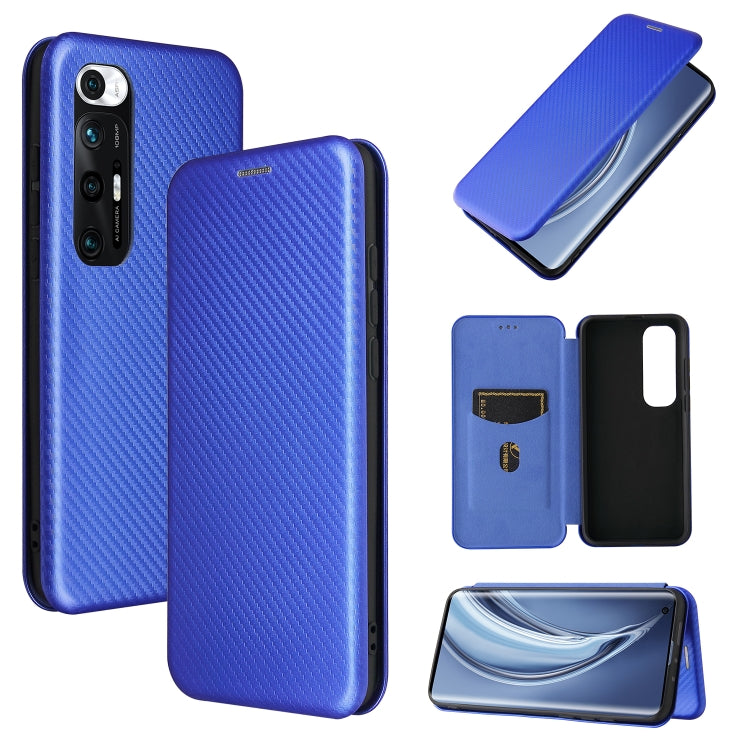 Carbon Fiber Texture Magnetic Horizontal Flip TPU + PC + PU Leather Case with Card Slot, For Samsung Galaxy Xcover 5, For Xiaomi Mi 10S