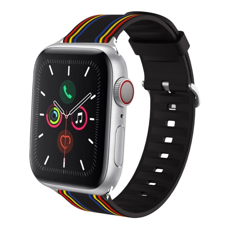 Silicone Replaceable Watch Strap, For Apple Watch Ultra 49mm / Series 8&7 45mm / SE 2&6&SE&5&4 44mm / 3&2&1 42mm, For Apple Watch Series 8&7 41mm / SE 2&6&SE&5&4 40mm / 3&2&1 38mm, For Apple Watch Series 7 45mm / 6 & SE & 5 & 4 44mm / 3 & 2 & 1 42mm   ...