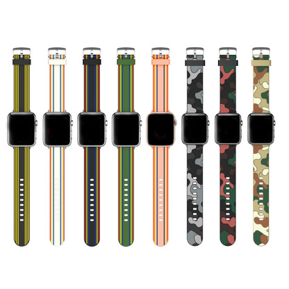 Silicone Replaceable Watch Strap, For Apple Watch Ultra 49mm / Series 8&7 45mm / SE 2&6&SE&5&4 44mm / 3&2&1 42mm, For Apple Watch Series 8&7 41mm / SE 2&6&SE&5&4 40mm / 3&2&1 38mm, For Apple Watch Series 7 45mm / 6 & SE & 5 & 4 44mm / 3 & 2 & 1 42mm   ...