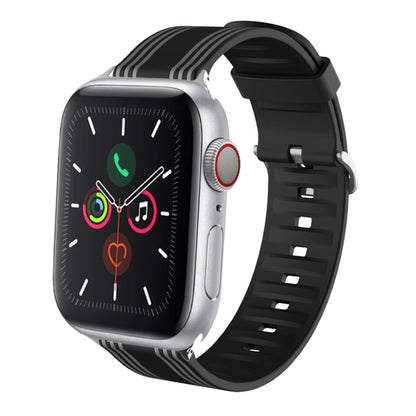 Silicone Replaceable Watch Strap, For Apple Watch Ultra 49mm / Series 8&7 45mm / SE 2&6&SE&5&4 44mm / 3&2&1 42mm, For Apple Watch Series 8&7 41mm / SE 2&6&SE&5&4 40mm / 3&2&1 38mm, For Apple Watch Series 7 45mm / 6 & SE & 5 & 4 44mm / 3 & 2 & 1 42mm   ...