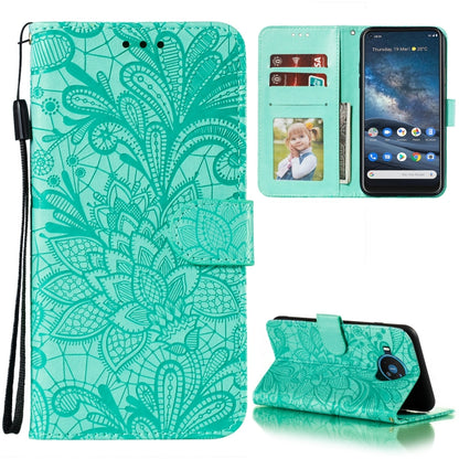 Lace Flower Embossing Pattern Horizontal Flip Leather Case with Holder & Card Slots & Wallet & Photo Frame, For Samsung Galaxy A02 / M02 (EU), For Samsung Galaxy A32 4G, For Samsung Galaxy F62 / M62, For LG Stylo 7 5G, For Nokia 5.4, For Nokia 8.3 5G