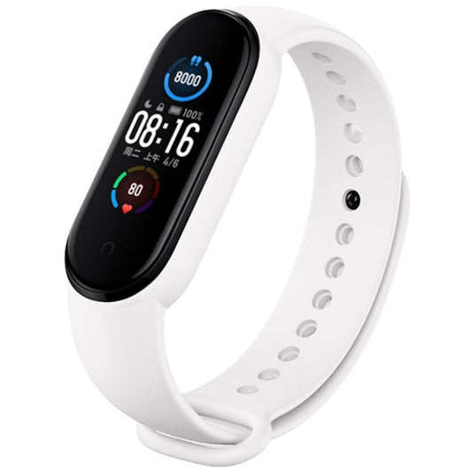 For Xiaomi Mi Band 6 (CA8856) Solid Color Silicone Replacement Strap Watchband