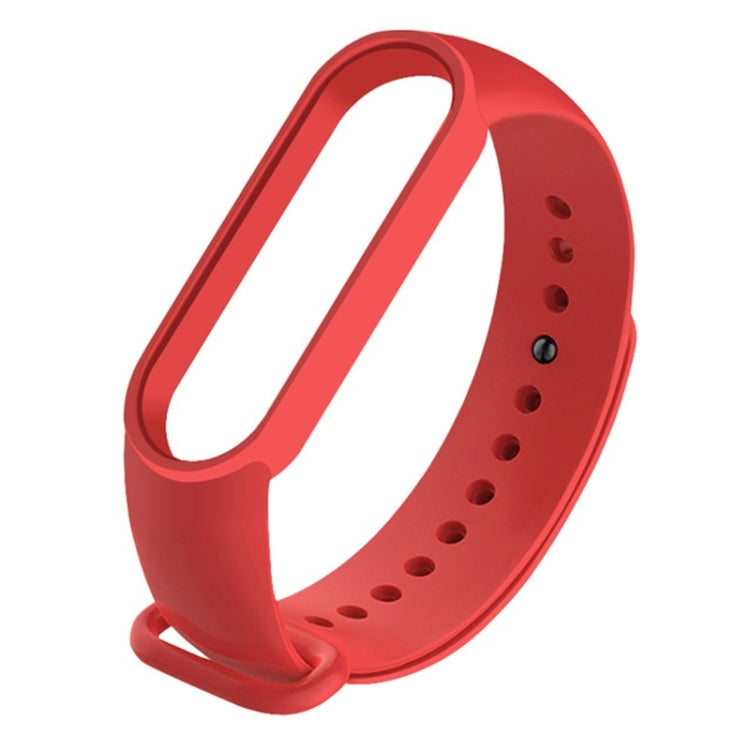 For Xiaomi Mi Band 6 (CA8856) Solid Color Silicone Replacement Strap Watchband