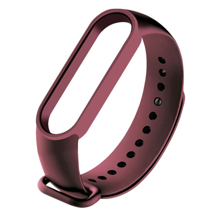 For Xiaomi Mi Band 6 (CA8856) Solid Color Silicone Replacement Strap Watchband