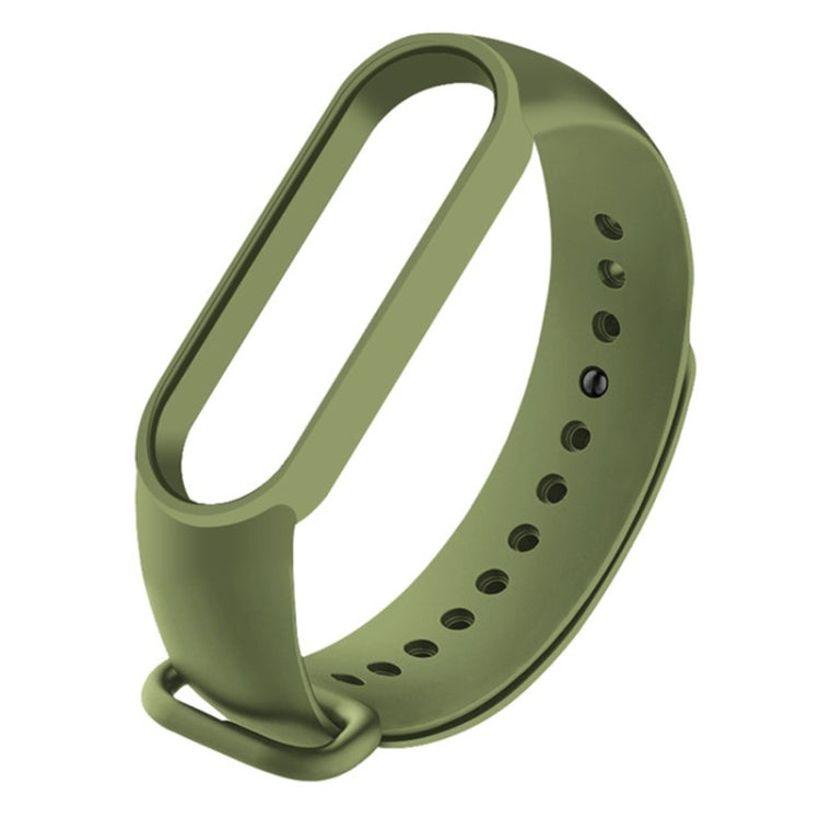 For Xiaomi Mi Band 6 (CA8856) Solid Color Silicone Replacement Strap Watchband