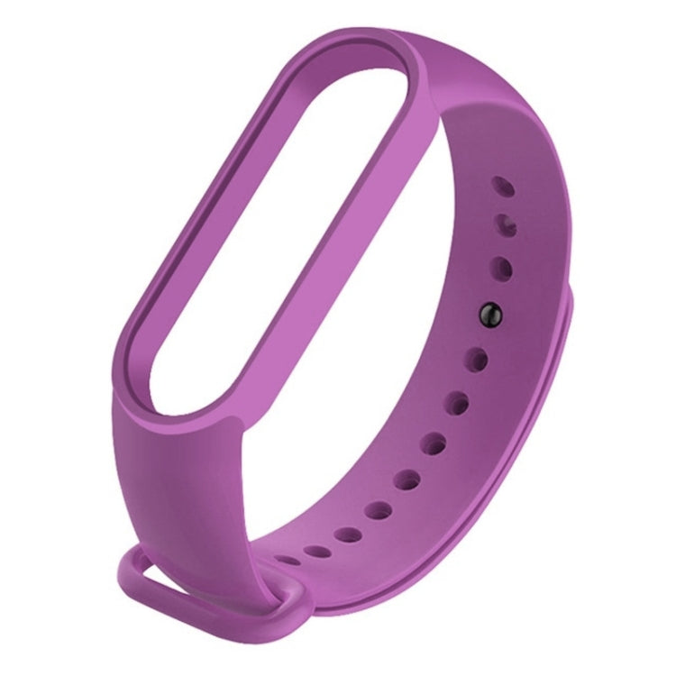 For Xiaomi Mi Band 6 (CA8856) Solid Color Silicone Replacement Strap Watchband