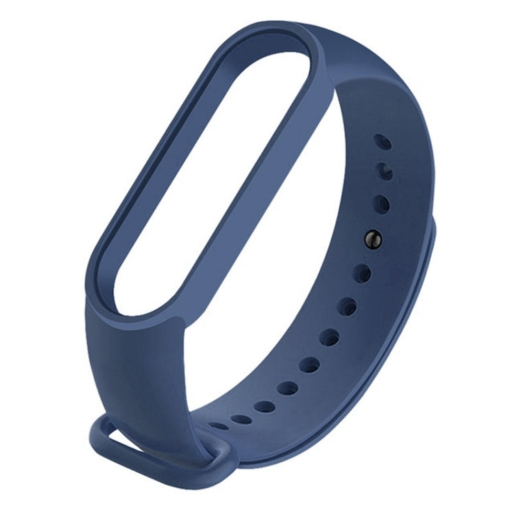For Xiaomi Mi Band 6 (CA8856) Solid Color Silicone Replacement Strap Watchband