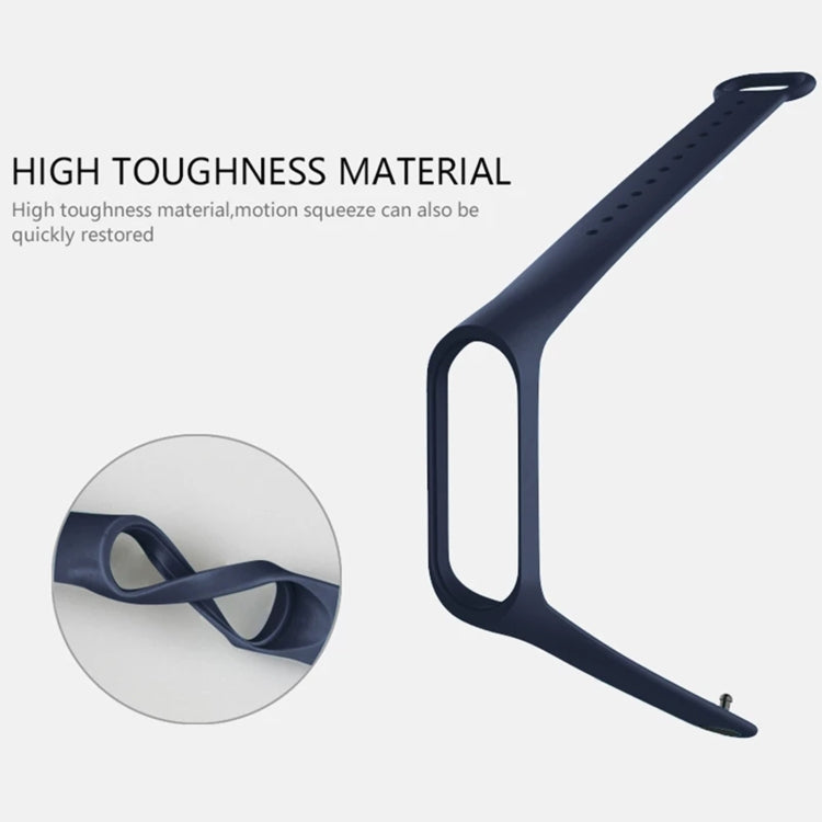 For Xiaomi Mi Band 6 (CA8856) Solid Color Silicone Replacement Strap Watchband