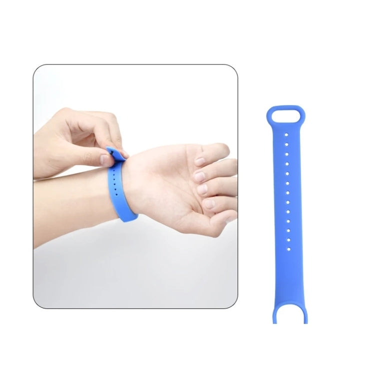 For Xiaomi Mi Band 6 (CA8856) Solid Color Silicone Replacement Strap Watchband