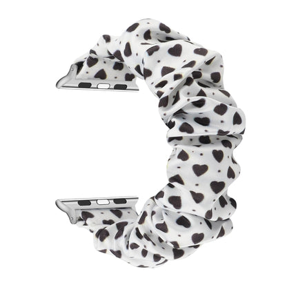 Fabric Hair Ring Replacement Strap Watchband For, Apple Watch Series 8&7 45mm / SE 2&6&SE&5&4 44mm / 3&2&1 42mm, Apple Watch Series 8&7 41mm / SE 2&6&SE&5&4 40mm / 3&2&1 38mm