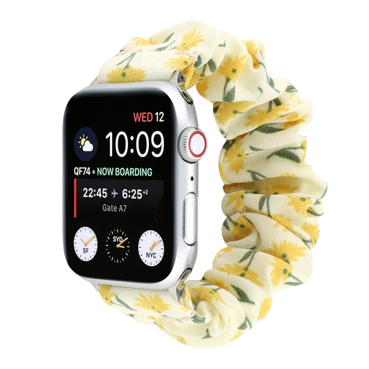 Fabric Hair Ring Replacement Strap Watchband, For Apple Watch Ultra 49mm / Series 8&7 45mm / SE 2&6&SE&5&4 44mm / 3&2&1 42mm, For Apple Watch Series 8&7 41mm / SE 2&6&SE&5&4 40mm / 3&2&1 38mm