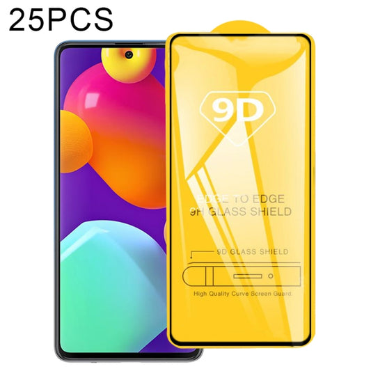 25 PCS 9D Full Glue Full Screen Tempered Glass Film, For Samsung Galaxy M62 (25 PCS), For Samsung Galaxy F62 (25 PCS), For Xiaomi Redmi Note 10 / Note 11 5G International Version / Note 10 Overseas Version 6.43 (25 PCS)
