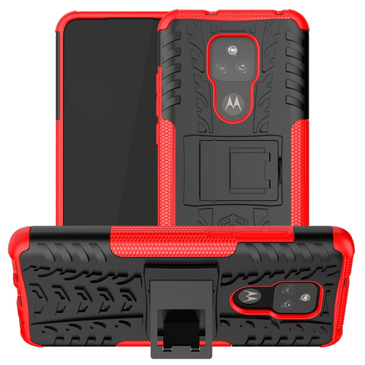 Tire Texture Shockproof TPU+PC Protective Case with Holder, For LG Stylo 7 4G, For Xiaomi Redmi K40, For Samsung Galaxy A02(EU Version), For Lenovo Tab P11, For Motorola Moto E7 Power, For Motorola Moto G Power (2021), For Motorola Moto G30            ...