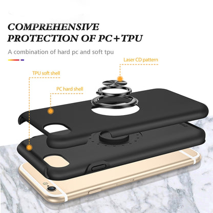 PC + TPU Shockproof Magnetic Protective Case with Invisible Ring Holder, For iPhone 6, For iPhone 6 Plus, For iPhone SE 2022 / SE 2020 / 8 / 7, For iPhone 8 Plus / 7 Plus, For iPhone XS / X, For iPhone XR, For iPhone XS Max, For iPhone 11