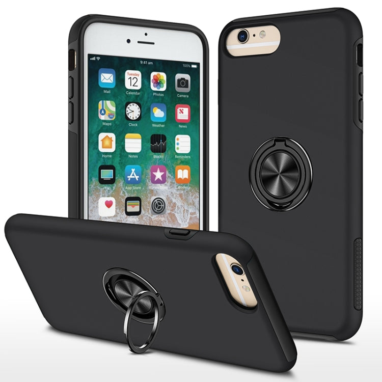 PC + TPU Shockproof Magnetic Protective Case with Invisible Ring Holder, For iPhone 6, For iPhone 6 Plus, For iPhone SE 2022 / SE 2020 / 8 / 7, For iPhone 8 Plus / 7 Plus, For iPhone XS / X, For iPhone XR, For iPhone XS Max, For iPhone 11