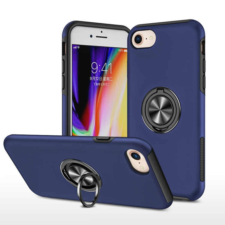 PC + TPU Shockproof Magnetic Protective Case with Invisible Ring Holder, For iPhone 6, For iPhone 6 Plus, For iPhone SE 2022 / SE 2020 / 8 / 7, For iPhone 8 Plus / 7 Plus, For iPhone XS / X, For iPhone XR, For iPhone XS Max, For iPhone 11