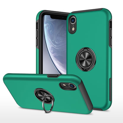 PC + TPU Shockproof Magnetic Protective Case with Invisible Ring Holder, For iPhone 6, For iPhone 6 Plus, For iPhone SE 2022 / SE 2020 / 8 / 7, For iPhone 8 Plus / 7 Plus, For iPhone XS / X, For iPhone XR, For iPhone XS Max, For iPhone 11
