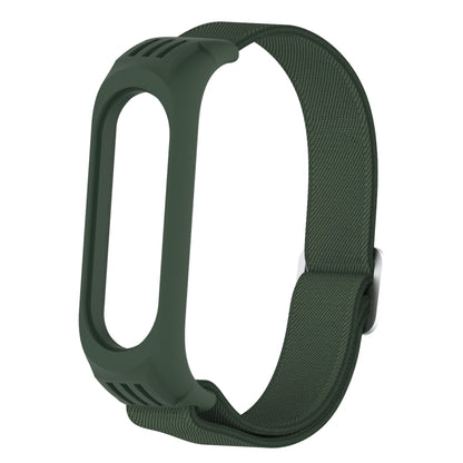 For Xiaomi Mi Band 3 / 4 / 5 Twill 8-shaped Buckle Elastic Replacement Strap Watchband