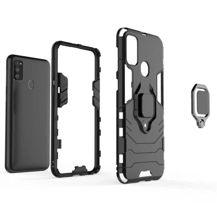 For Galaxy M30s Shockproof PC + TPU Case with Magnetic Ring Holder, For Galaxy M30s