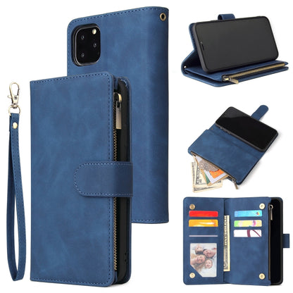 Multifunctional Retro Frosted Horizontal Flip Leather Case with Card Slot & Holder & Zipper Wallet & Photo Frame & Lanyard, For iPhone 6 & 6s, For iPhone 6 Plus & 6s Plus, For iPhone XS / X, For iPhone XR, For iPhone XS Max, For iPhone 11 Pro          ...