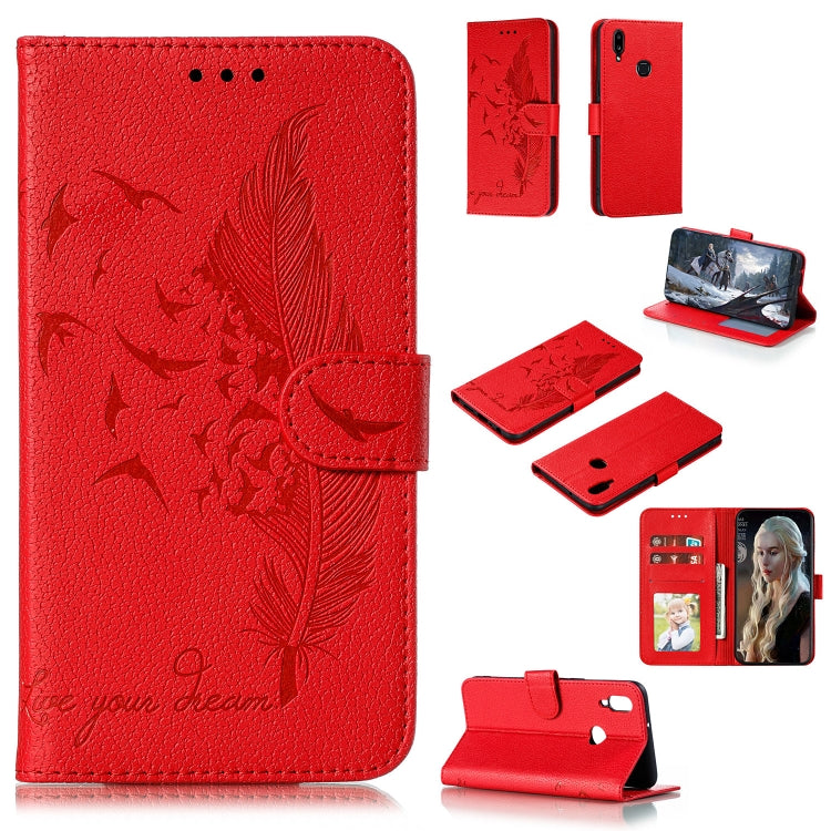 Feather Pattern Litchi Texture Horizontal Flip Leather Case with Holder & Wallet & Card Slots, For Huawei Mate 30, For Huawei Mate 30 Pro, For Huawei Mate 30 Lite / nova 5i Pro, For Xiaomi Redmi Note 8, For Xiaomi Redmi Note 8 Pro, For Galaxy A10s     ...