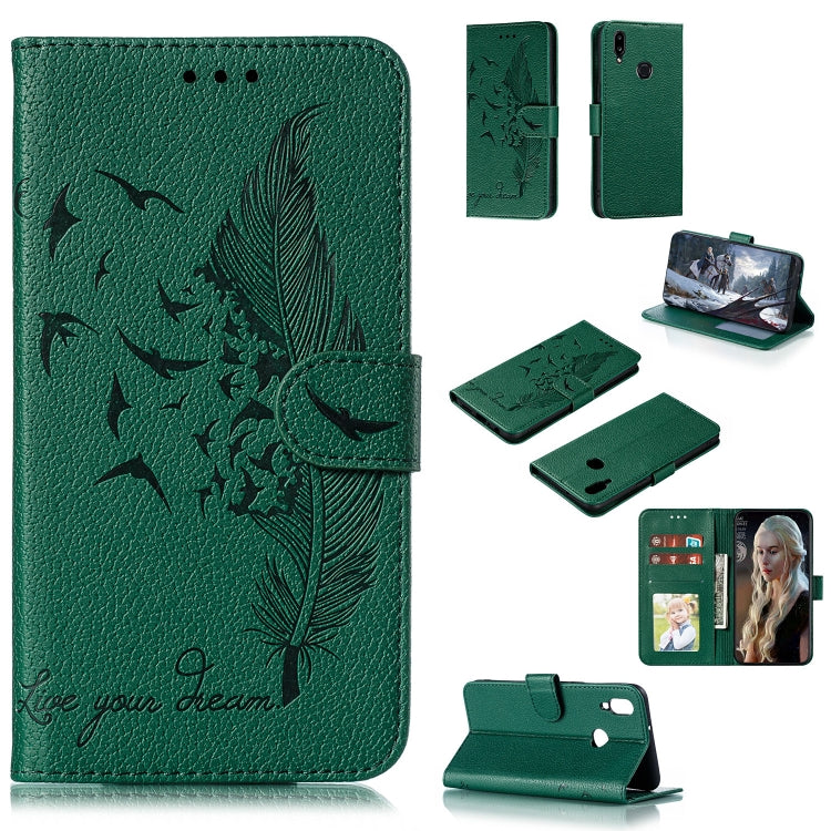 Feather Pattern Litchi Texture Horizontal Flip Leather Case with Holder & Wallet & Card Slots, For Huawei Mate 30, For Huawei Mate 30 Pro, For Huawei Mate 30 Lite / nova 5i Pro, For Xiaomi Redmi Note 8, For Xiaomi Redmi Note 8 Pro, For Galaxy A10s     ...