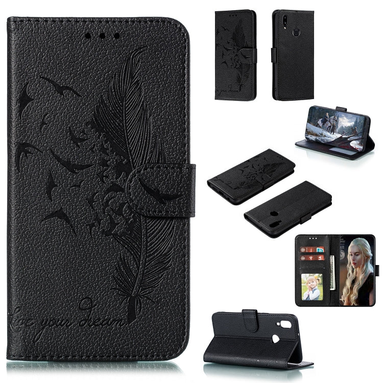 Feather Pattern Litchi Texture Horizontal Flip Leather Case with Holder & Wallet & Card Slots, For Huawei Mate 30, For Huawei Mate 30 Pro, For Huawei Mate 30 Lite / nova 5i Pro, For Xiaomi Redmi Note 8, For Xiaomi Redmi Note 8 Pro, For Galaxy A10s     ...