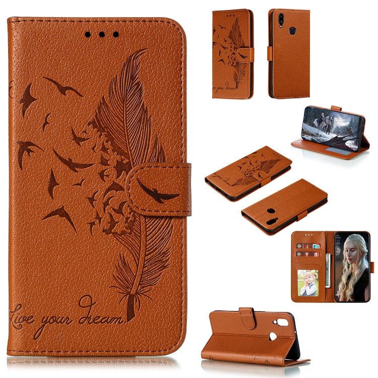 Feather Pattern Litchi Texture Horizontal Flip Leather Case with Holder & Wallet & Card Slots, For Huawei Mate 30, For Huawei Mate 30 Pro, For Huawei Mate 30 Lite / nova 5i Pro, For Xiaomi Redmi Note 8, For Xiaomi Redmi Note 8 Pro, For Galaxy A10s     ...